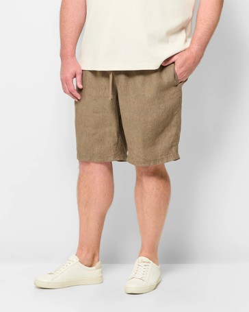 Plus Size European Linen Shorts