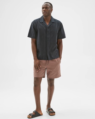 Commons Cotton Burnout Short Sleeve Shirt