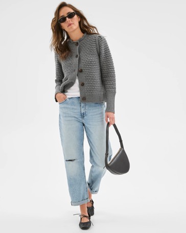 Denim Mid Rise Courtney Girlfriend Jeans