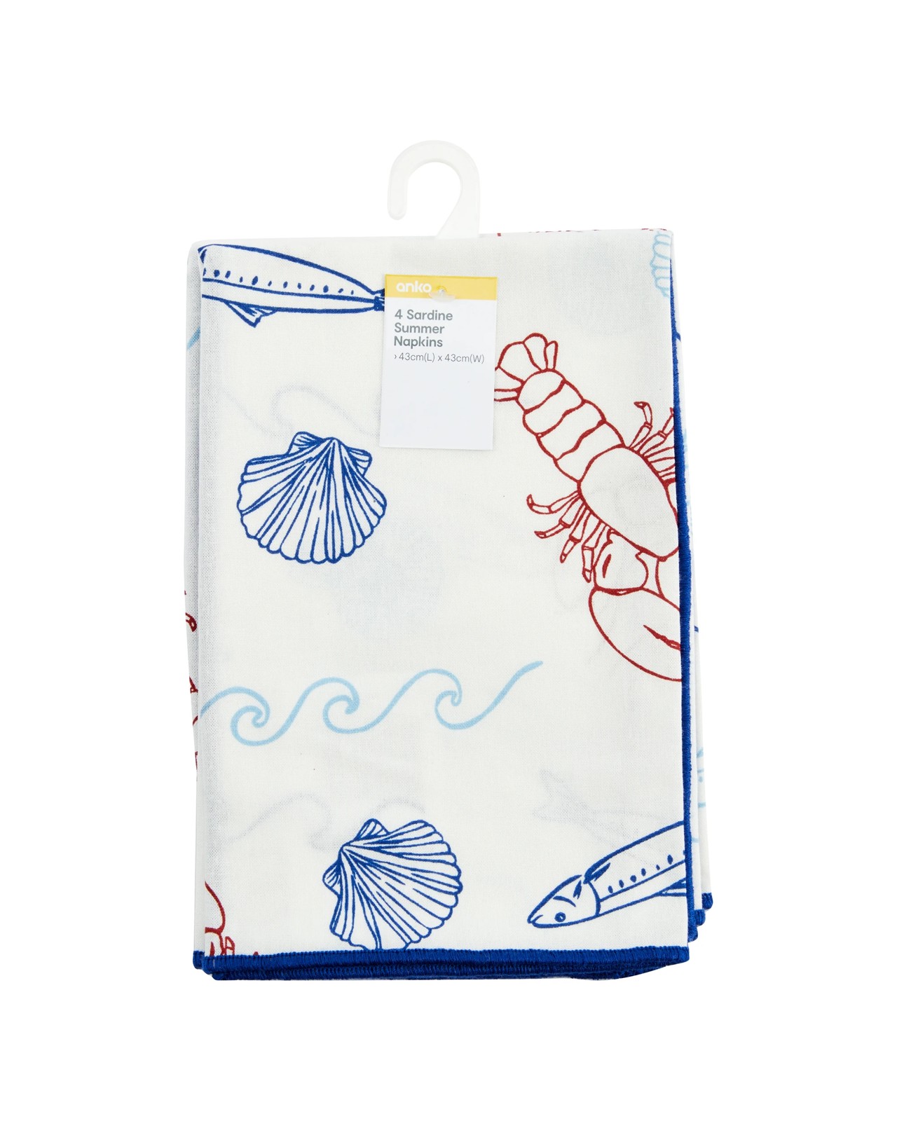 Anko 4 Pack Sardine Summer Napkins 4 of 4