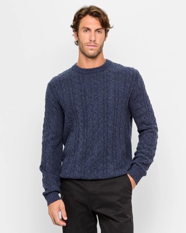 Lambswool Cable Knit Jumper