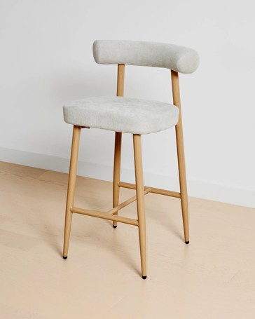 Anko Henry Upholstered Bar Stool - Grey