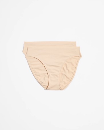 2 Pack Bamboo High Cut Briefs
