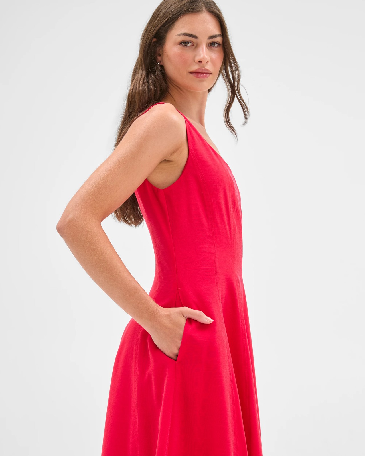 Petites Seam Detail Midi Dress 4 of 6
