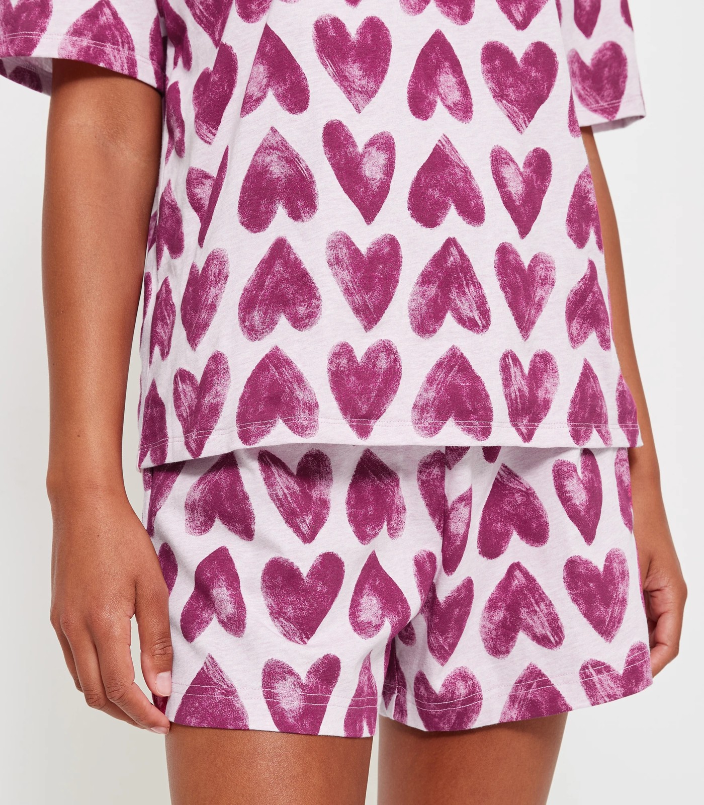 Buy Victoria's Secret Baby Pink Leopard Hearts Cotton Short