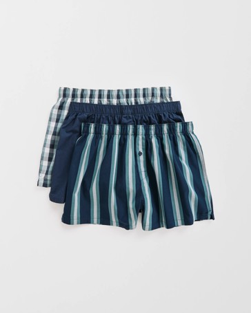 Maxx 3 Pack Woven Boxer Shorts