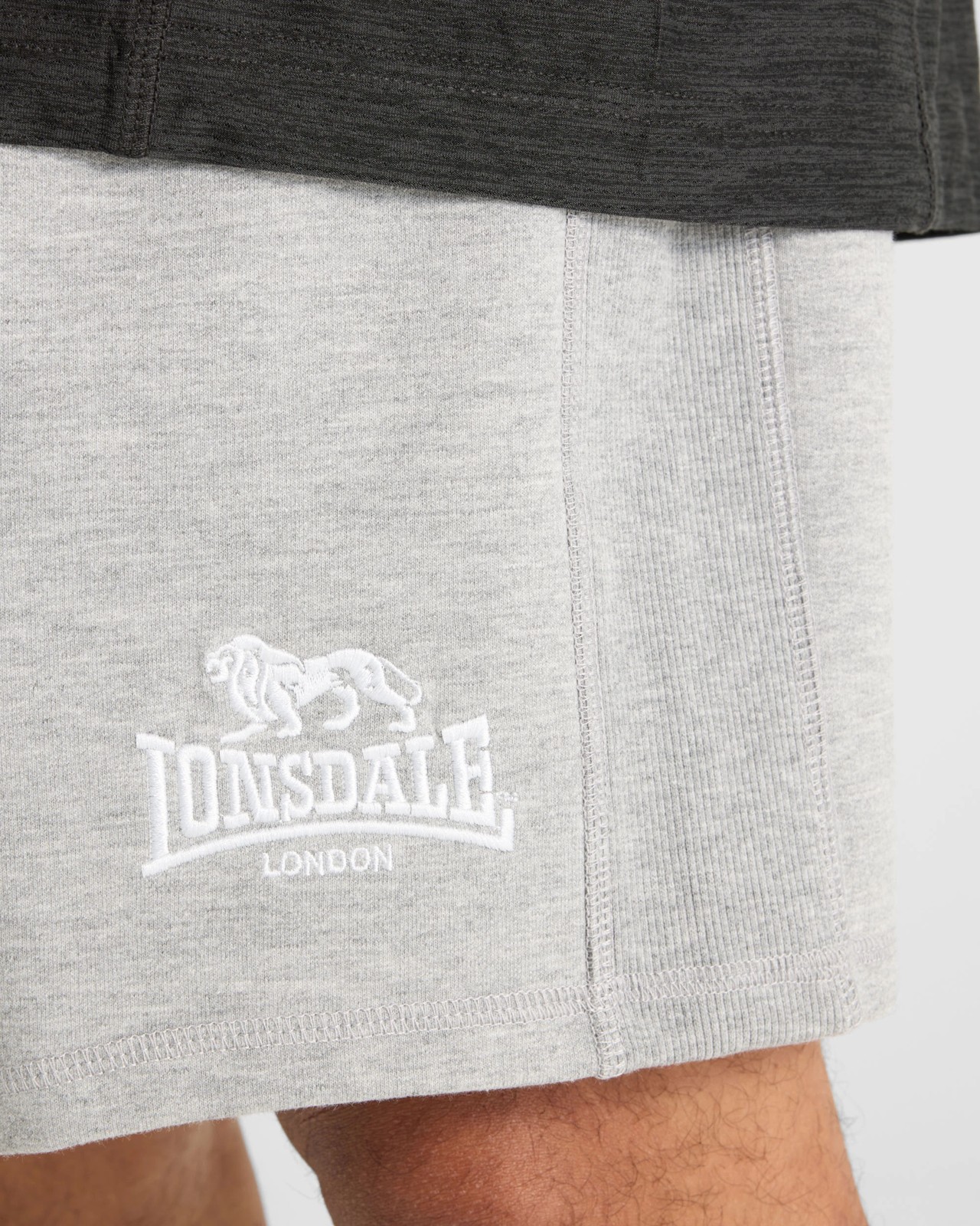 Lonsdale London Plus Size Shorts - Grey Marle 3 of 5