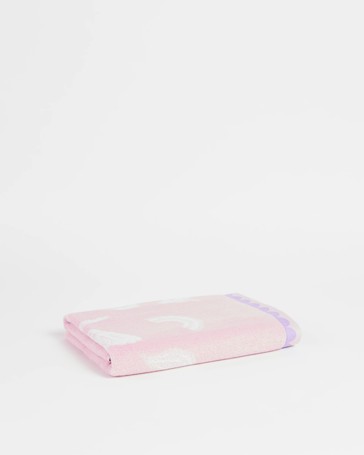 Kids Unicorn Australian Cotton Bath Towel - Pale Lilac