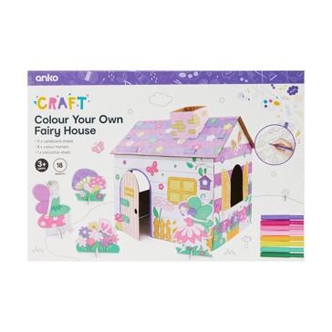 Colour Your Own Fairy House, 18 Piece Set - Anko