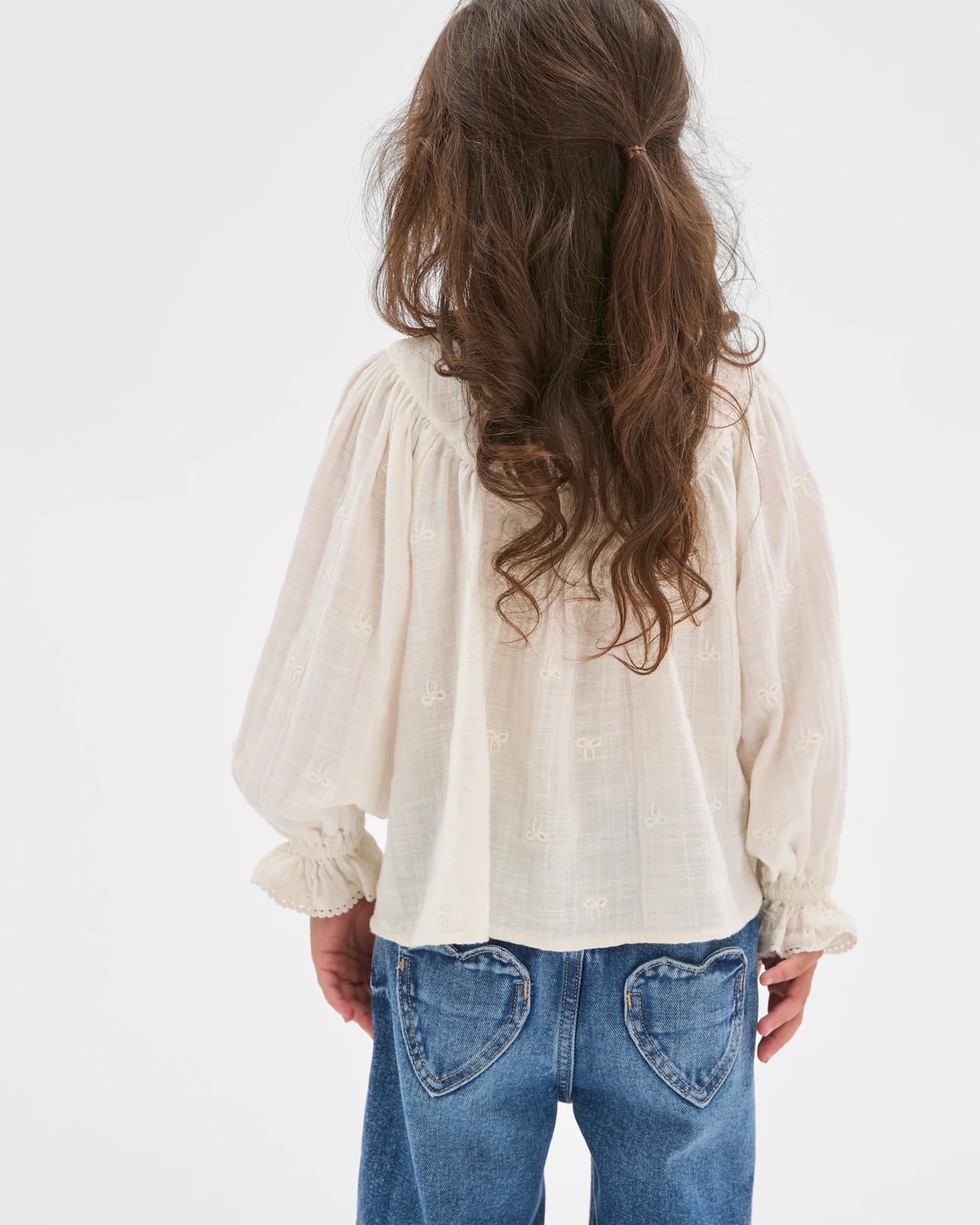 Long Sleeve Woven Button Through Ruffle Blouse 4 of 6