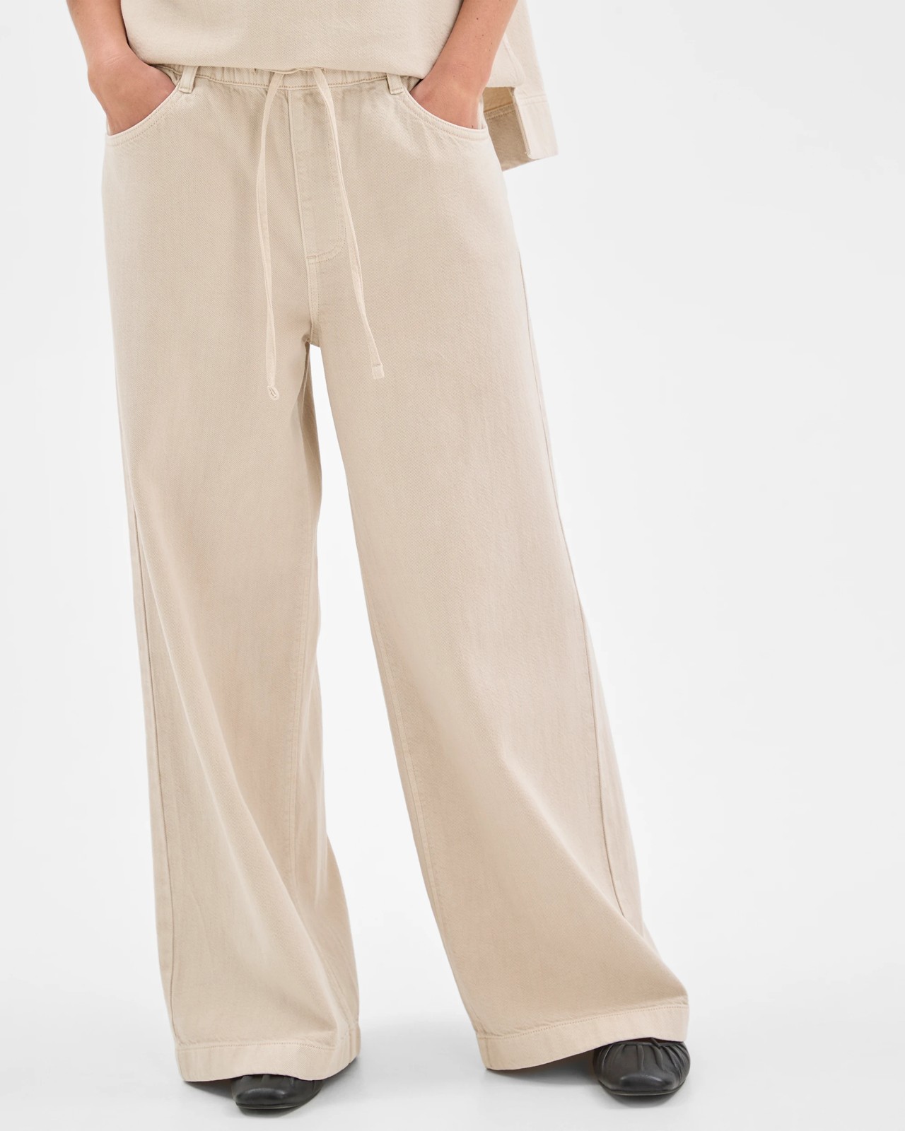 Airloom Pull On Wide Leg Denim Jeans 5 of 5