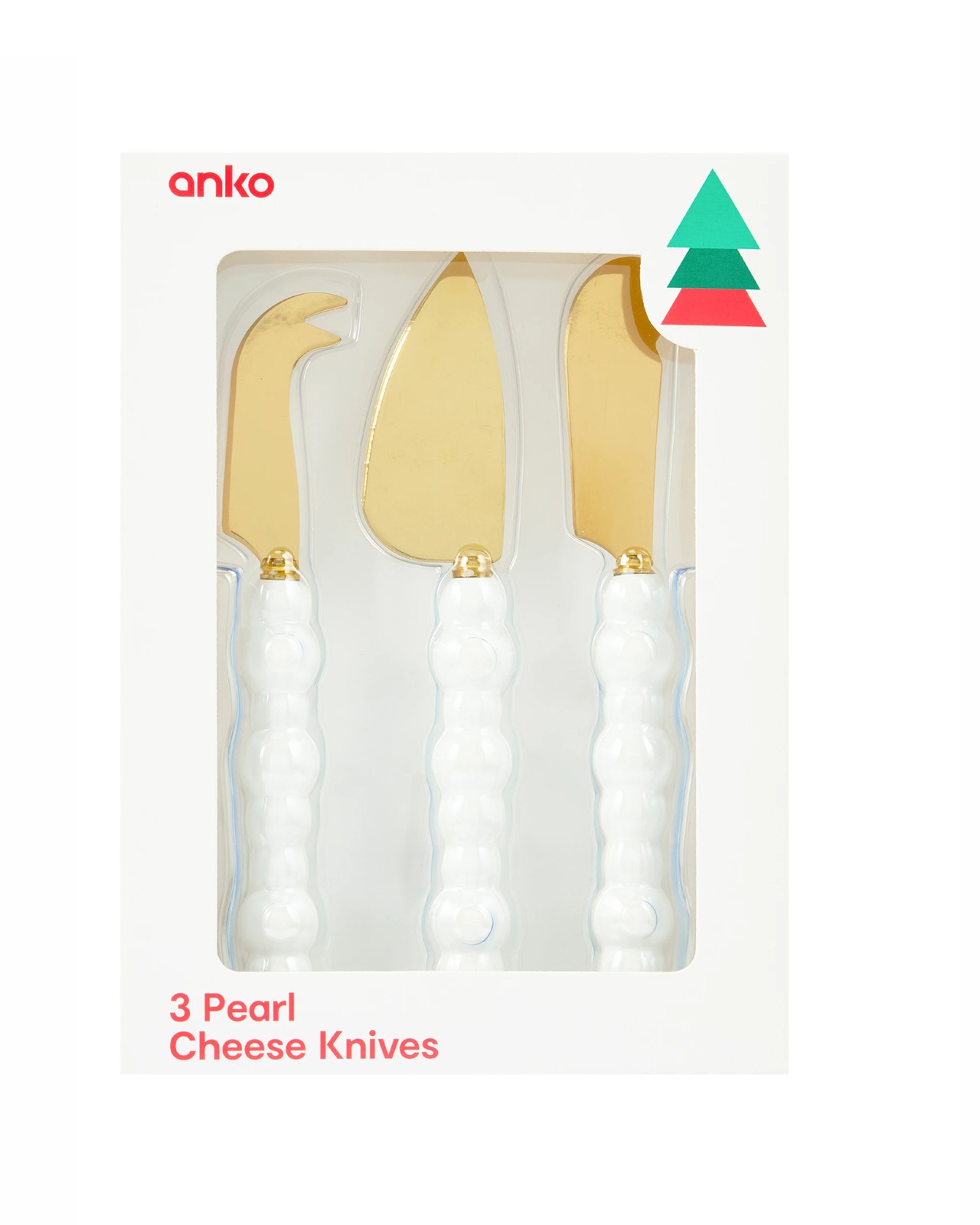 Anko 3 Pack Pearl Cheese Knives 5 of 5