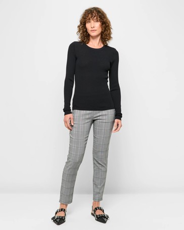 Carrie Ankle Length Skinny Bengaline Pants - Preview