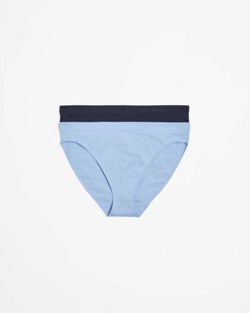 2 Pack Seamfree Embossed Bikini Briefs - Lily Loves