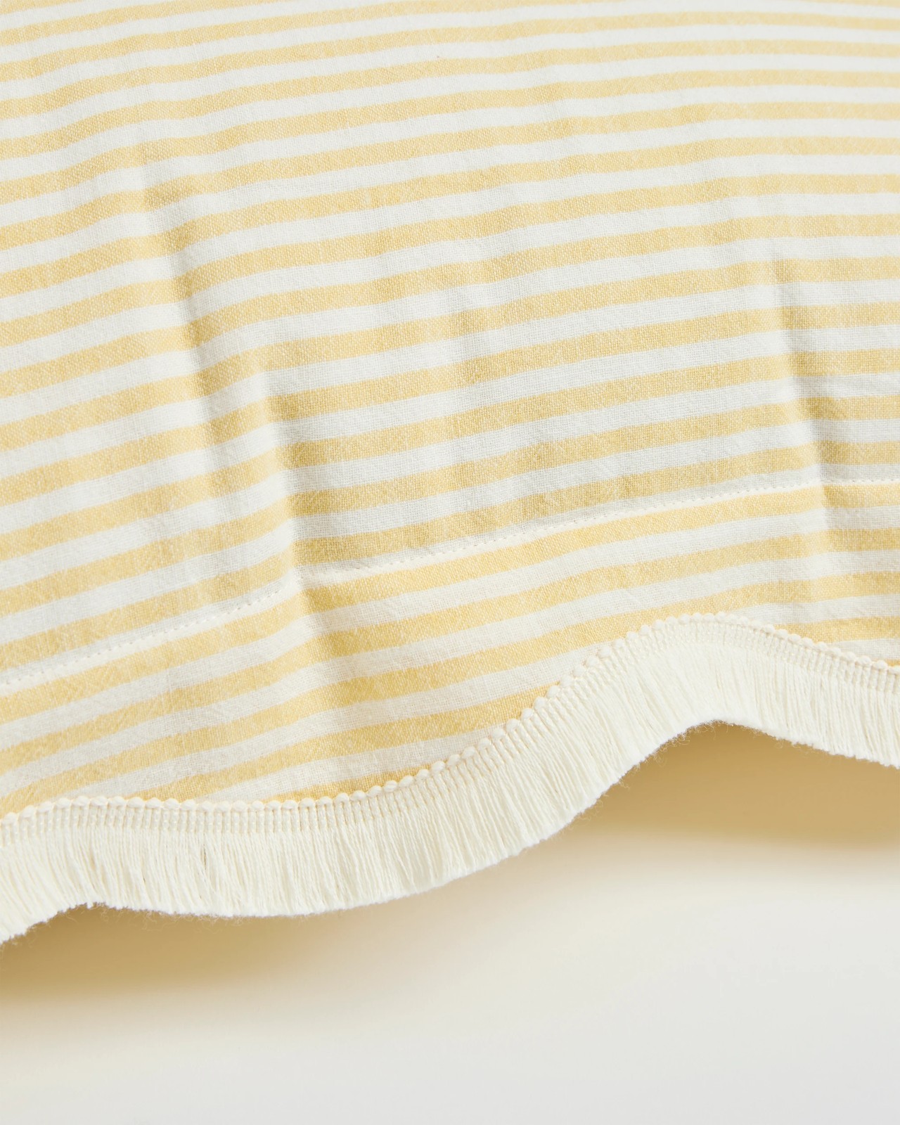 Charlotte Stripe Linen and Cotton European Pillowcase - Sunlight 2 of 4