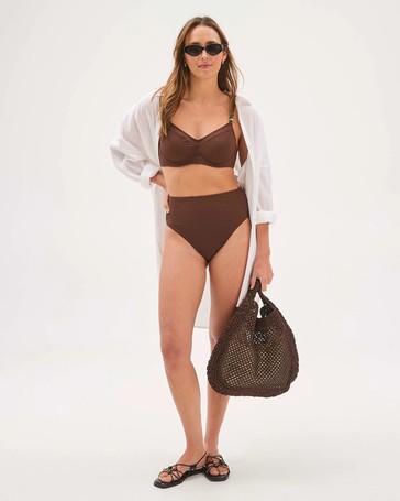 Resort Underwire Bead Towelling Swim Bikini Top