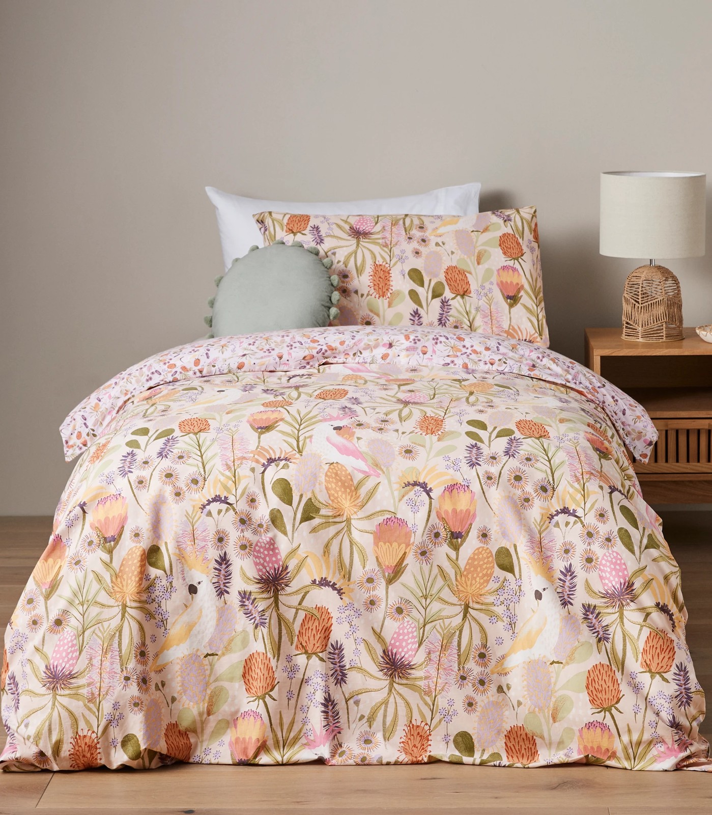 Cleo Floral Kids Quilt Cover Set Target Australia