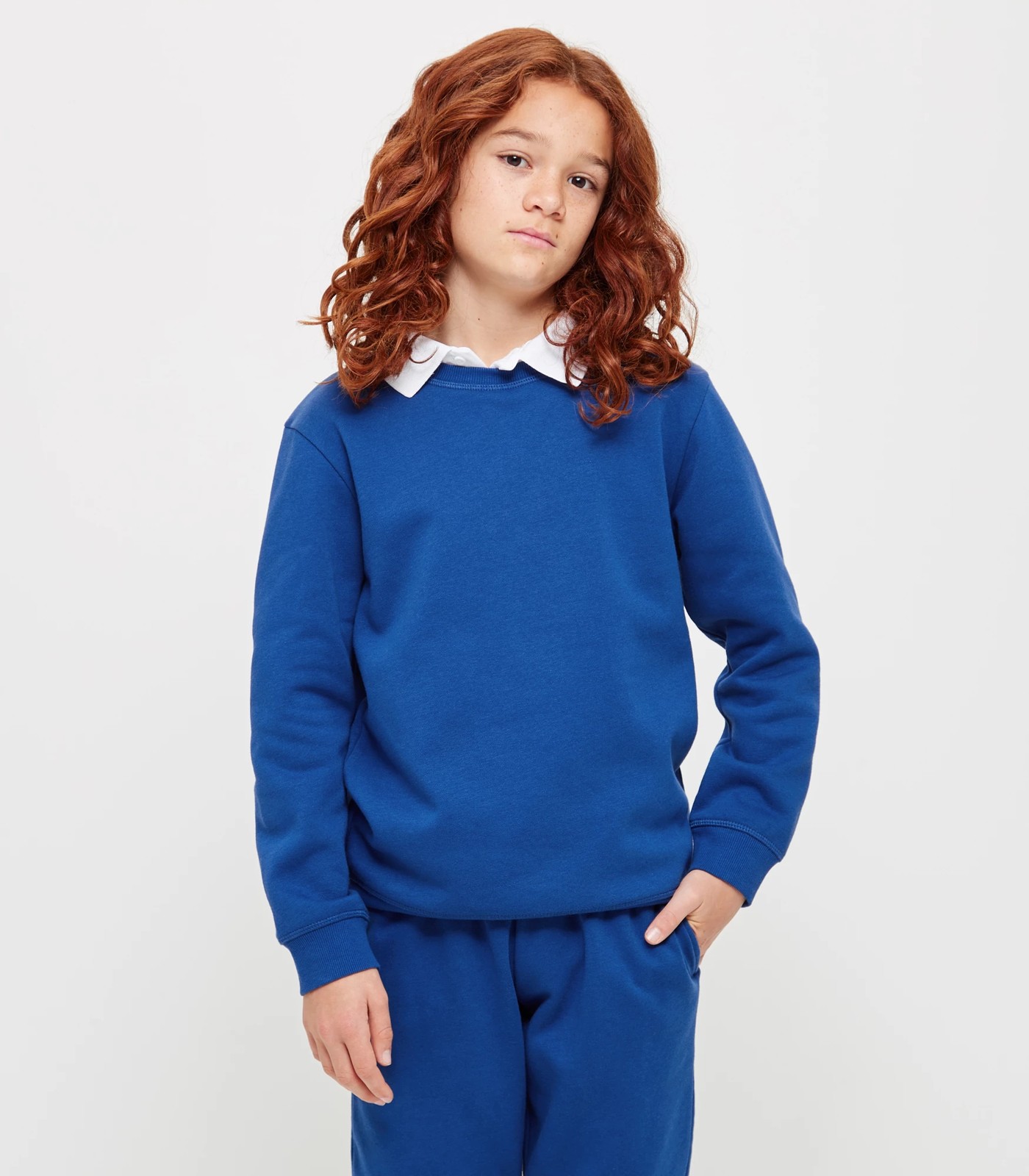 School Fleece Jumper - Royal Blue