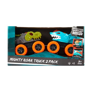 2 Pack Offroad Champion Mighty Roar Truck