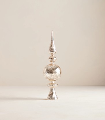 Glass Finial Tree Topper