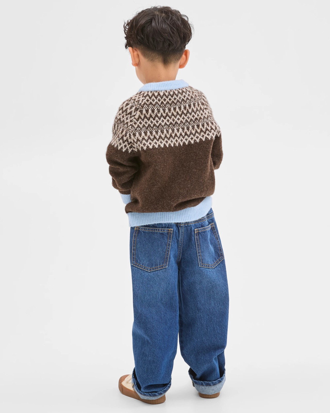 Fairisle Knit Crew Neck Sweater 4 of 6