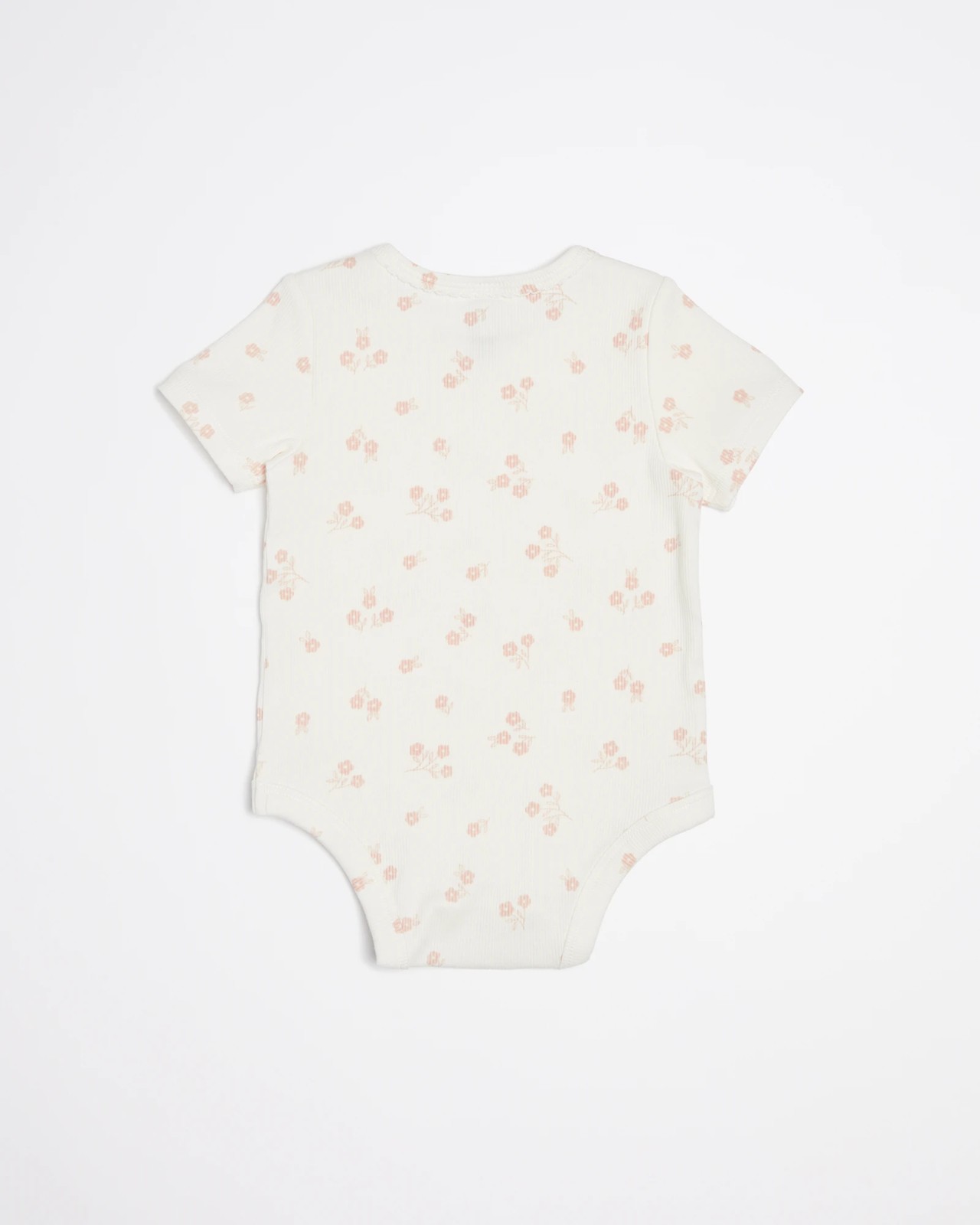 3 Pack Baby Organic Cotton Rib Bodysuits 3 of 4