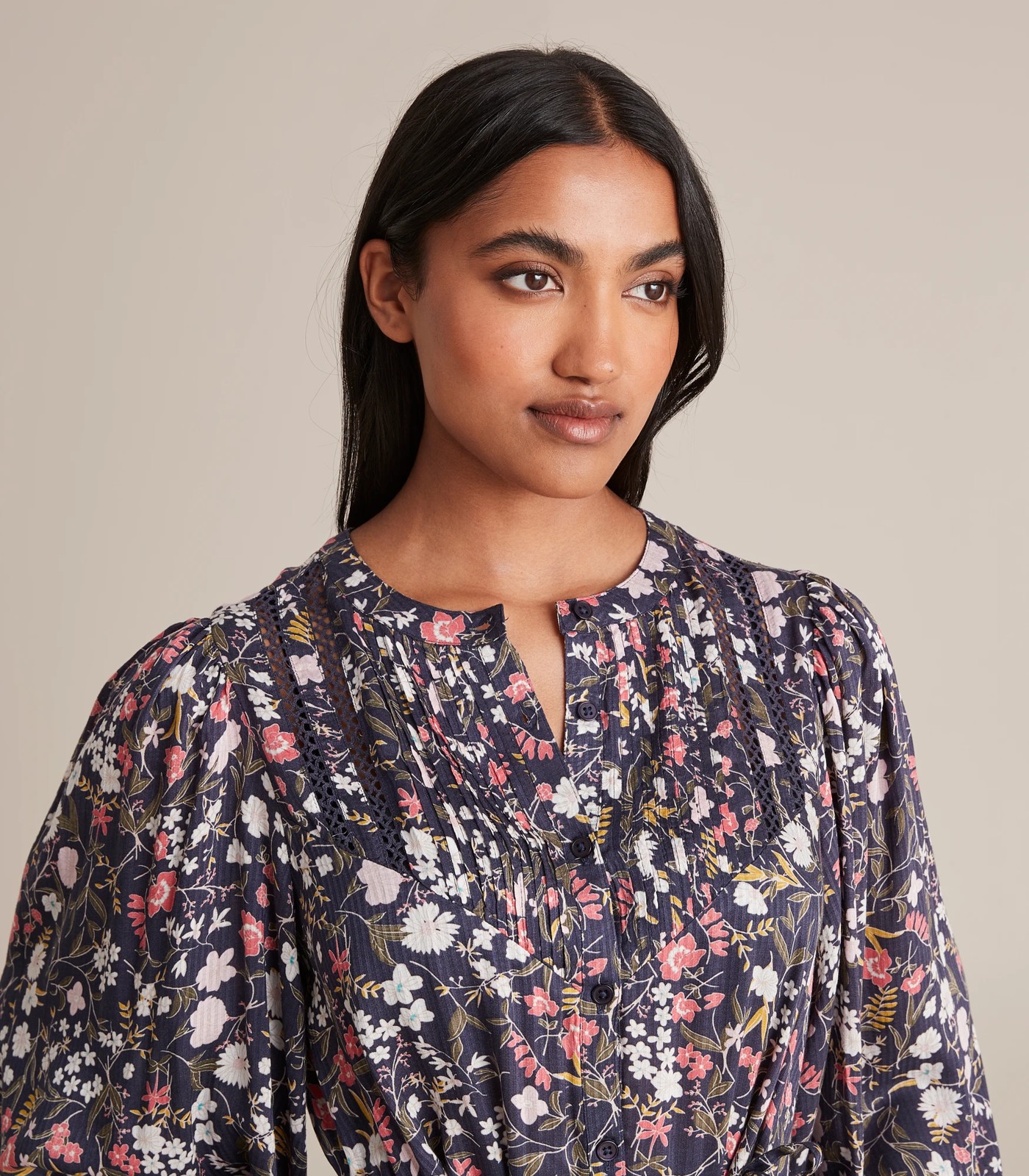 Long Sleeve Pintuck Midi Dress Target Australia