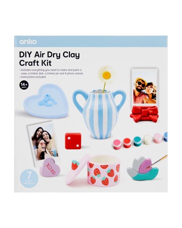 Anko DIY Air Dry Clay Craft Kit