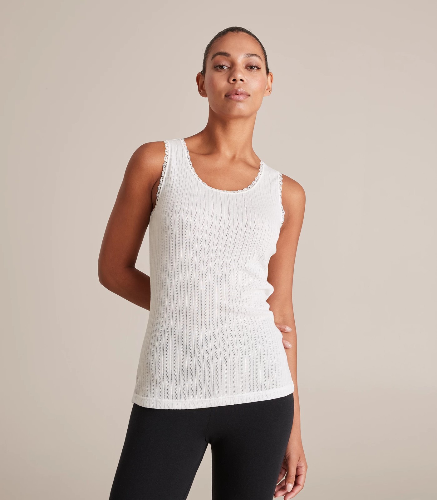 WOMEN'S POINTELLE VEST