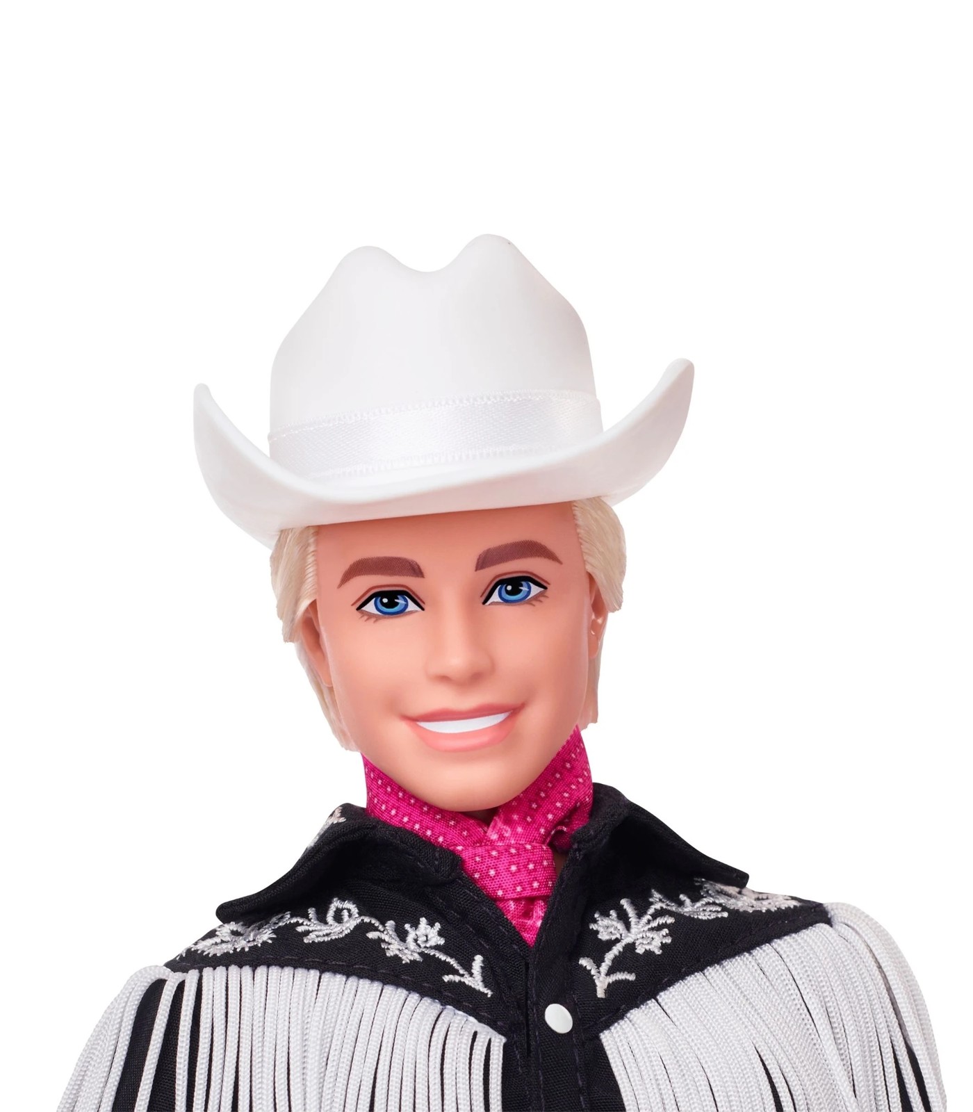 Barbie Movie Ken Doll Wearing Black and White Western Outfit | Target ...