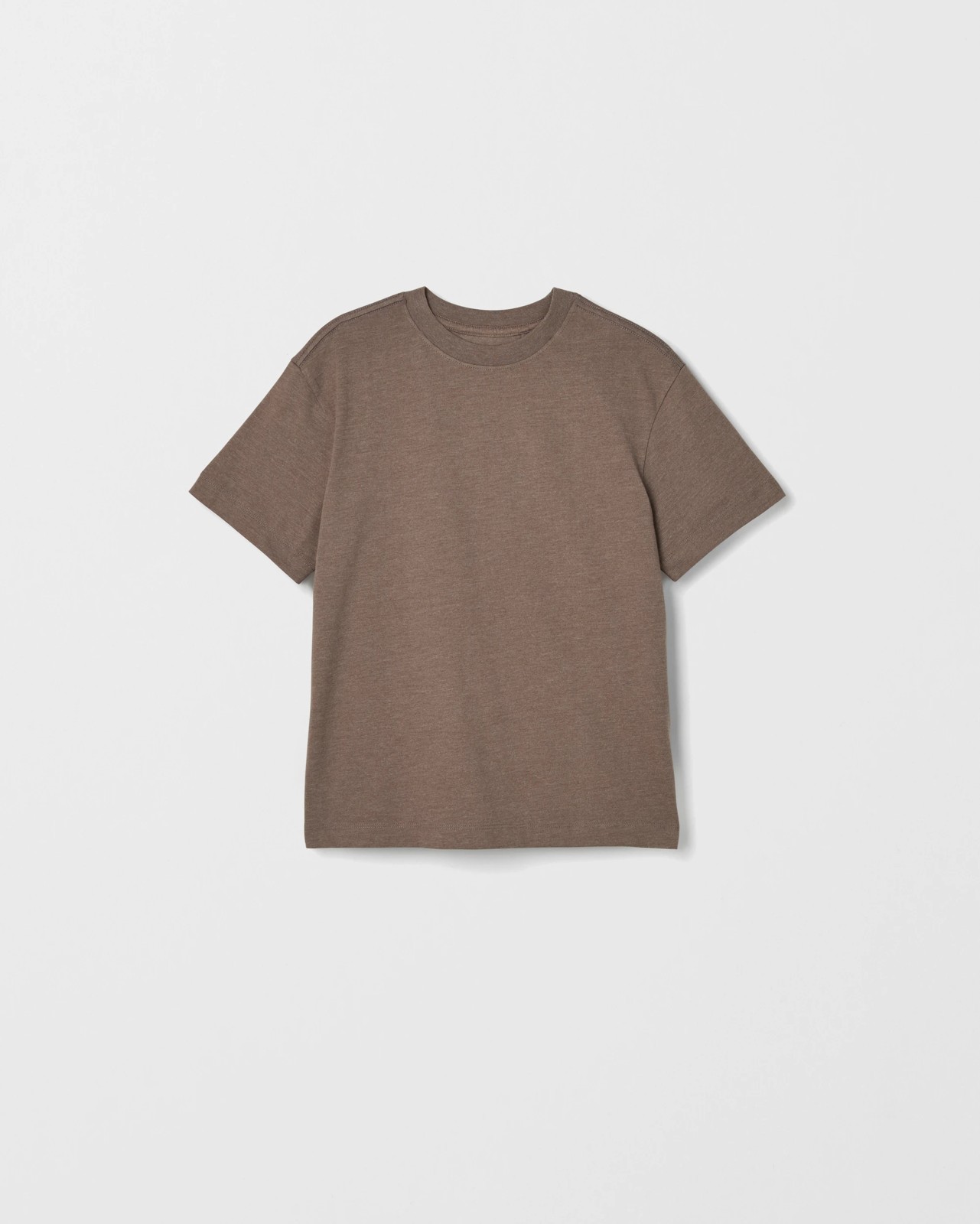 Australian Cotton 2 Pack T-Shirts - Cement Brown Marle 3 of 4