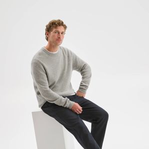 Lambswool Long Sleeve Crew Neck Knit Jumper
