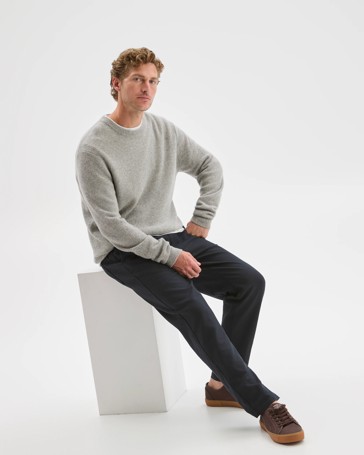 Lambswool Long Sleeve Crew Neck Knit Jumper