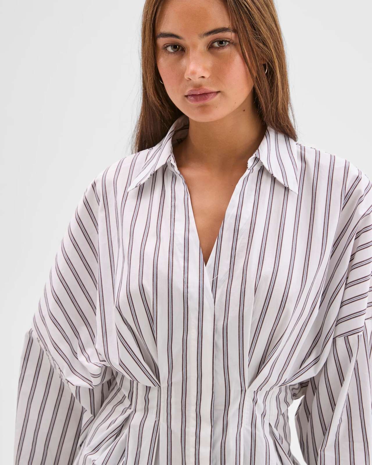 Lily Loves Australian Cotton Poplin Cinched Waist Shirt  4 of 6