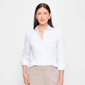 Australian Cotton Long Sleeve Fitted Shirt - Preview thumbnail 2