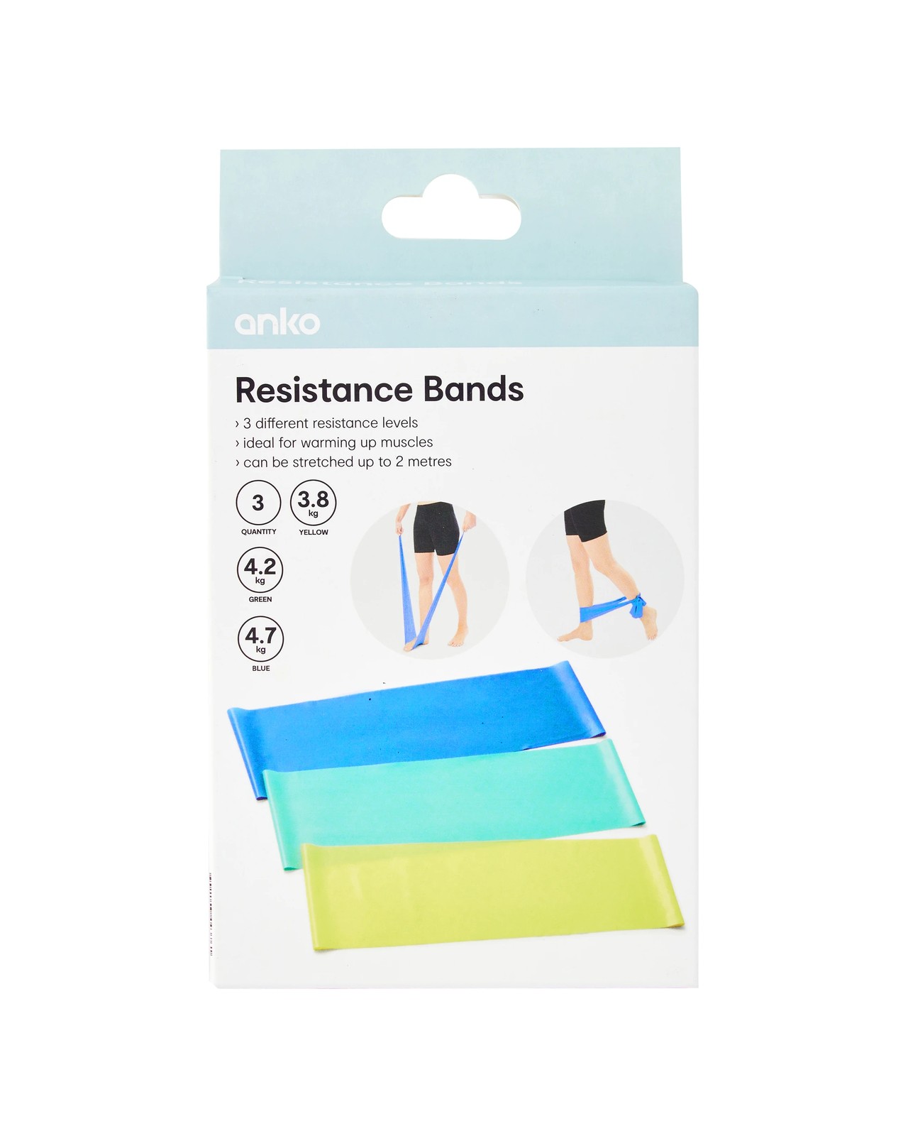 3 Pack Stretch Bands - Anko 6 of 6