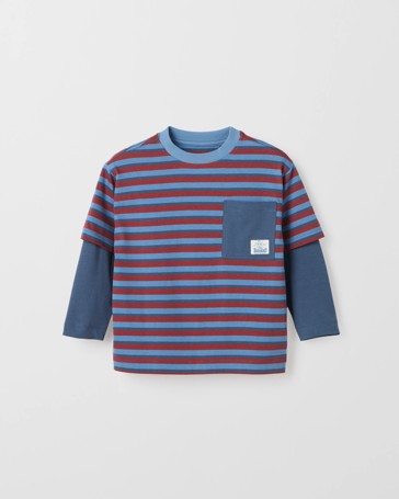 Australian Cotton Long Sleeve 2Fer T-Shirt
