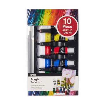 10 Piece Acrylic Tube Kit - Anko