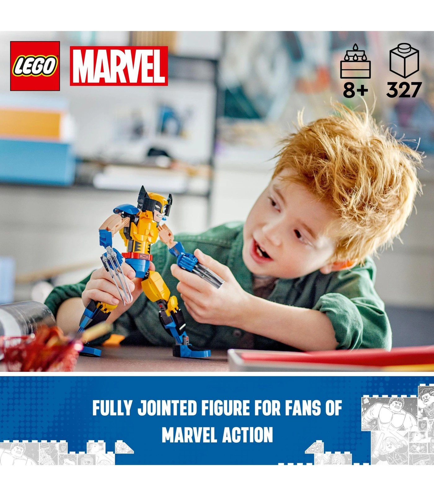 Lego Marvel Wolverine Construction Figure Playset 76257 : Target