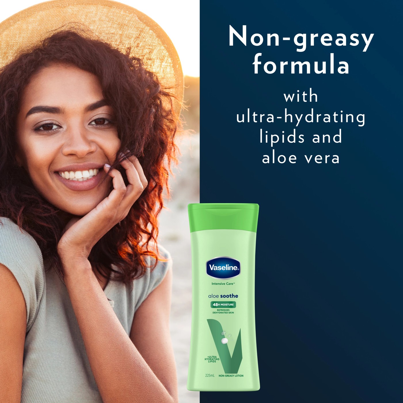 Vaseline Intensive Care Aloe Soothe 48H Moisture Body Lotion 225ml - Ultra Hydrating Lipids 4 of 6