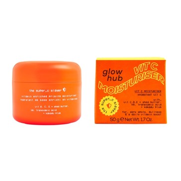 Glow Hub The Super C Slayer Vit C Moisturiser 50g - Vitamins B, C, E, Shea Butter, Hyaluronic Acid and Tranexamic Acid