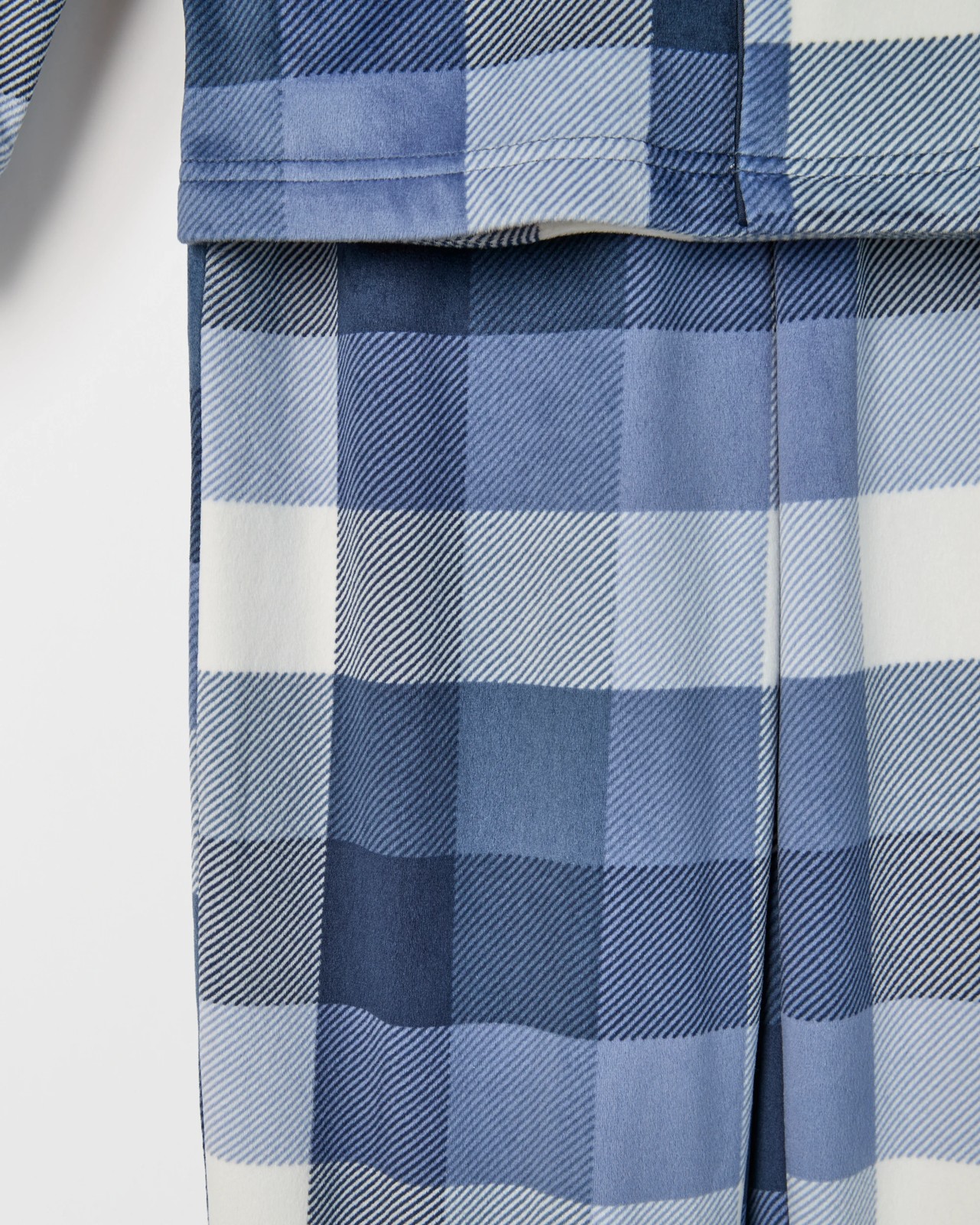 Older Boys Long Sleeve Top & Long Length Pants Fleece Pyjama Set - Check 5 of 6