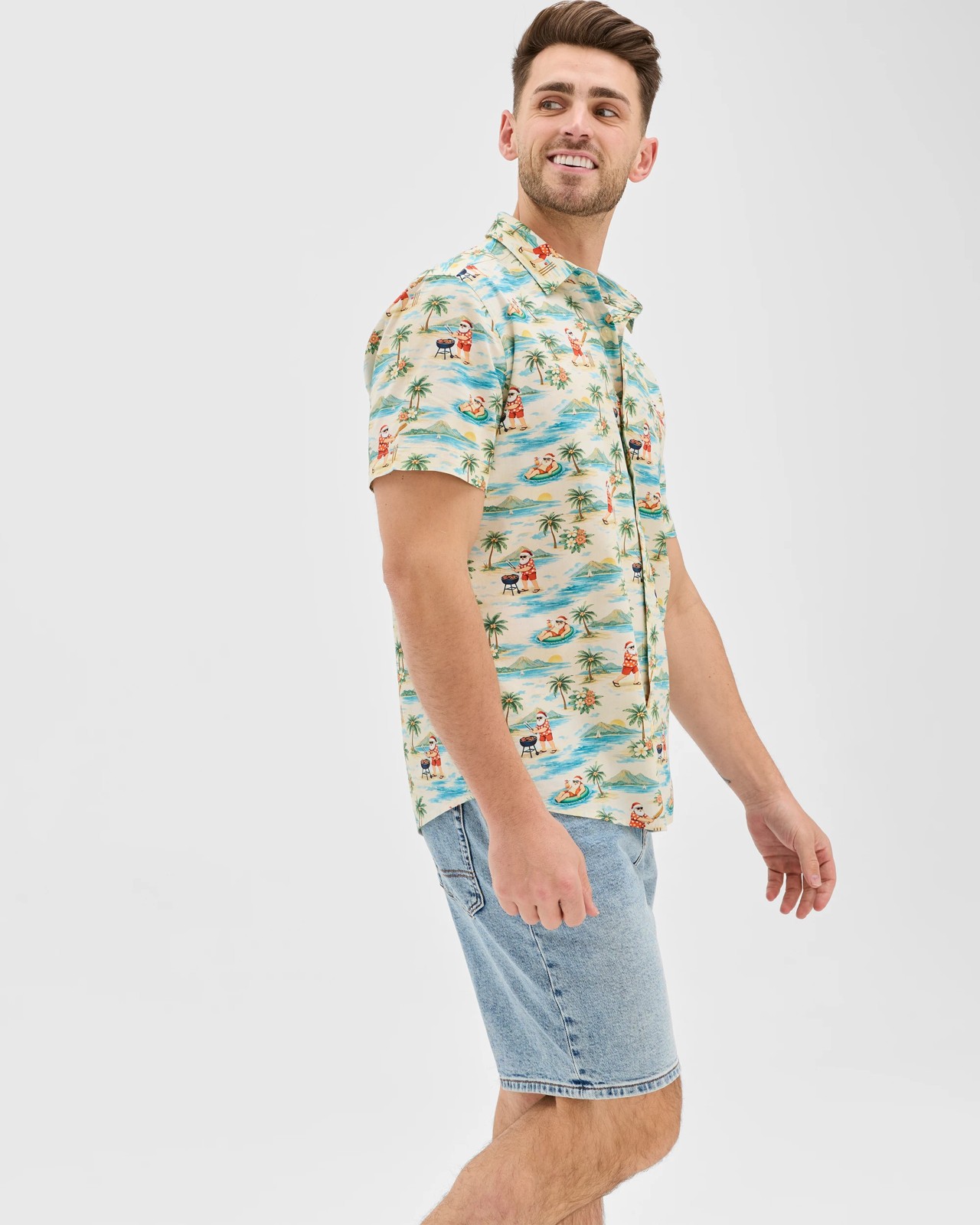 Australian Cotton Blend Christmas Print Shirt 5 of 5