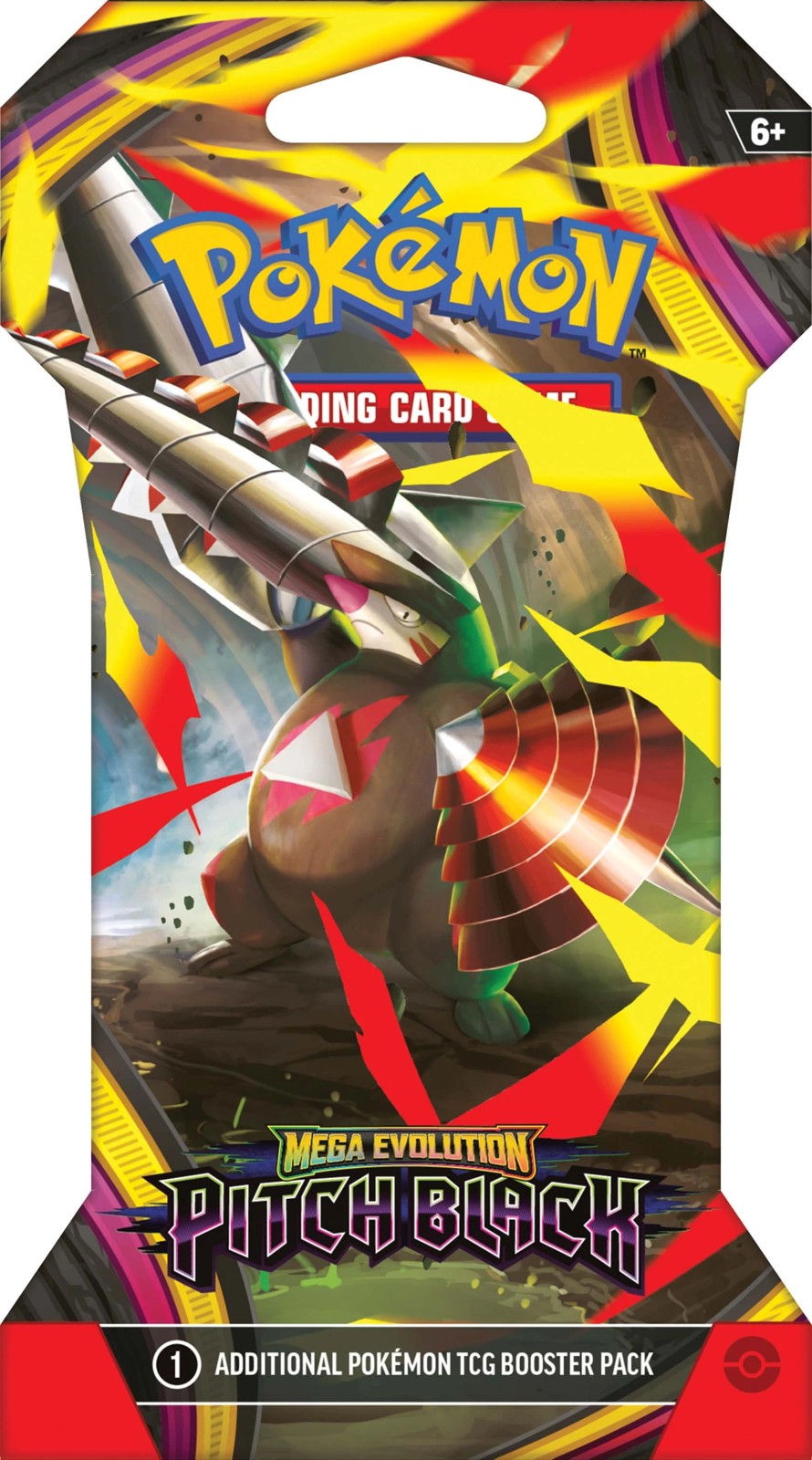 Pokemon Trading Card Game: Mega Evolution Pitch Black Sleeved Booster Pack - Assorted 4 of 6