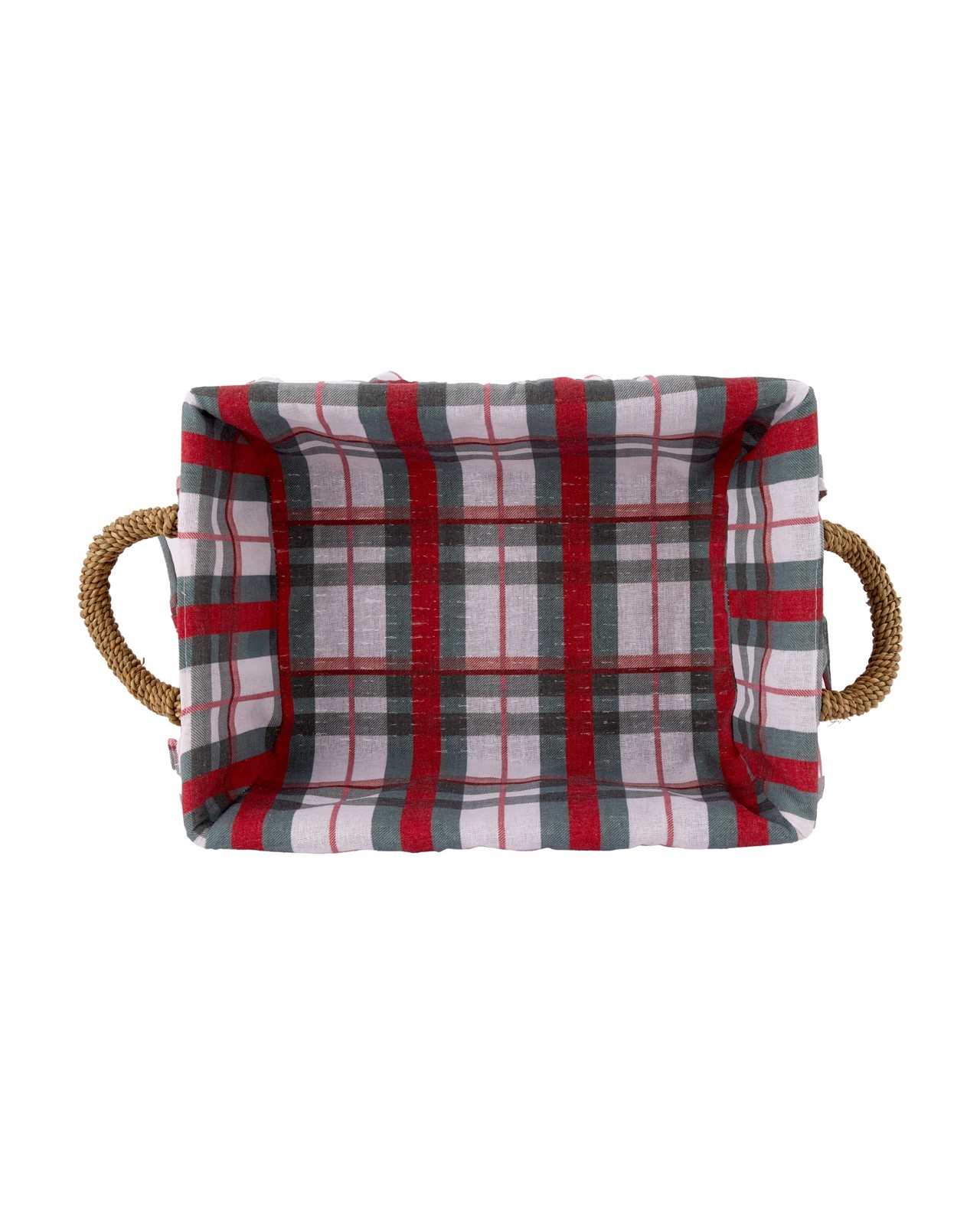 Anko Christmas Basket with Plaid Liner 4 of 5