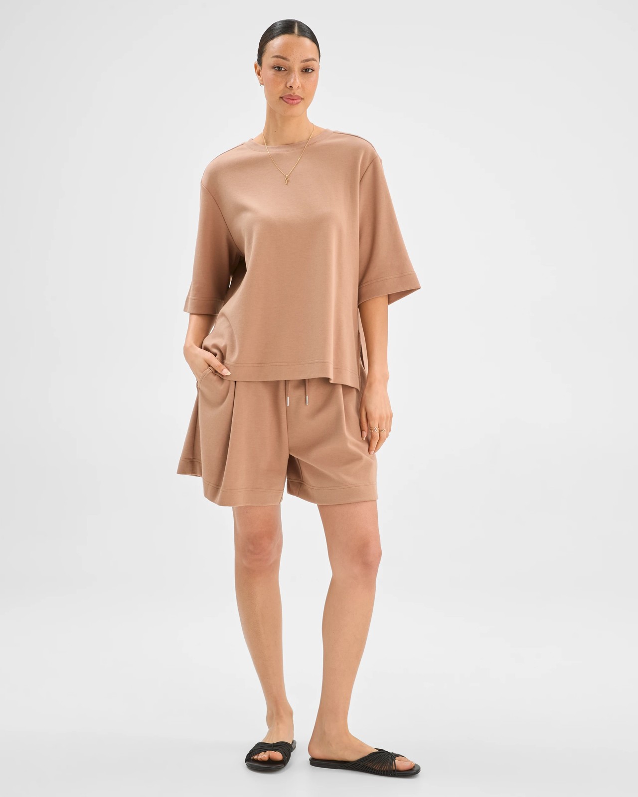 Australian Cotton Blend Oversized T-Shirt - Amphora 2 of 5