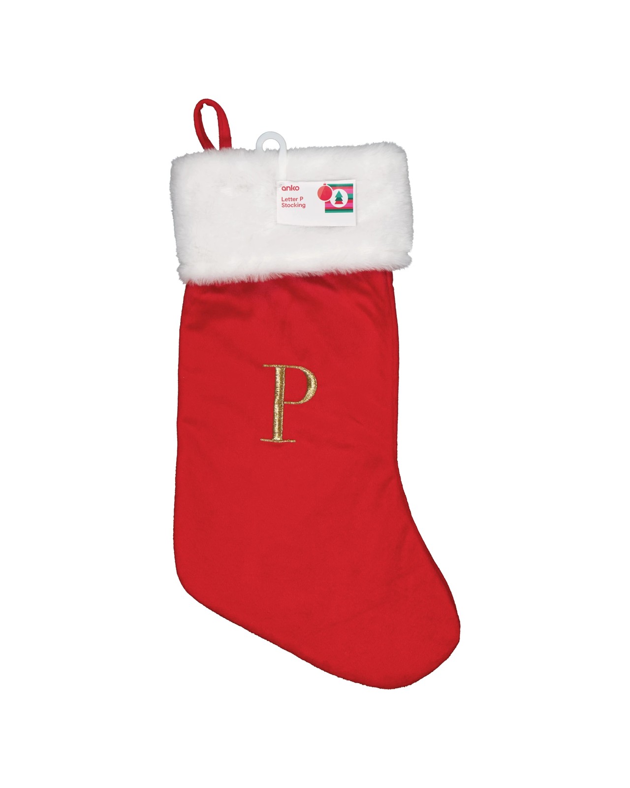 Anko Letter P Stocking 4 of 4