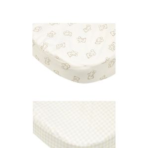 Anko 2 Pack Organic Cotton Fitted Bassinet Sheets product image