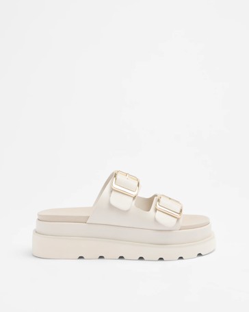 Womens Double Strap Chunky Sandal - Aleesha