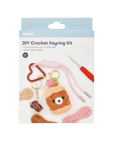 Anko DIY Crochet Keyring Kit
